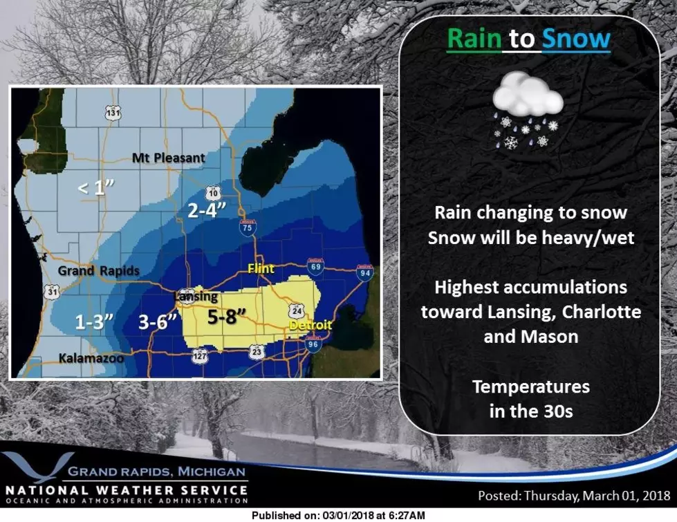 Lansing Winter Weather Advisory Until 10pm Tonight